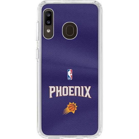 NBA Phoenix Suns Jersey Galaxy A20 Clear Case